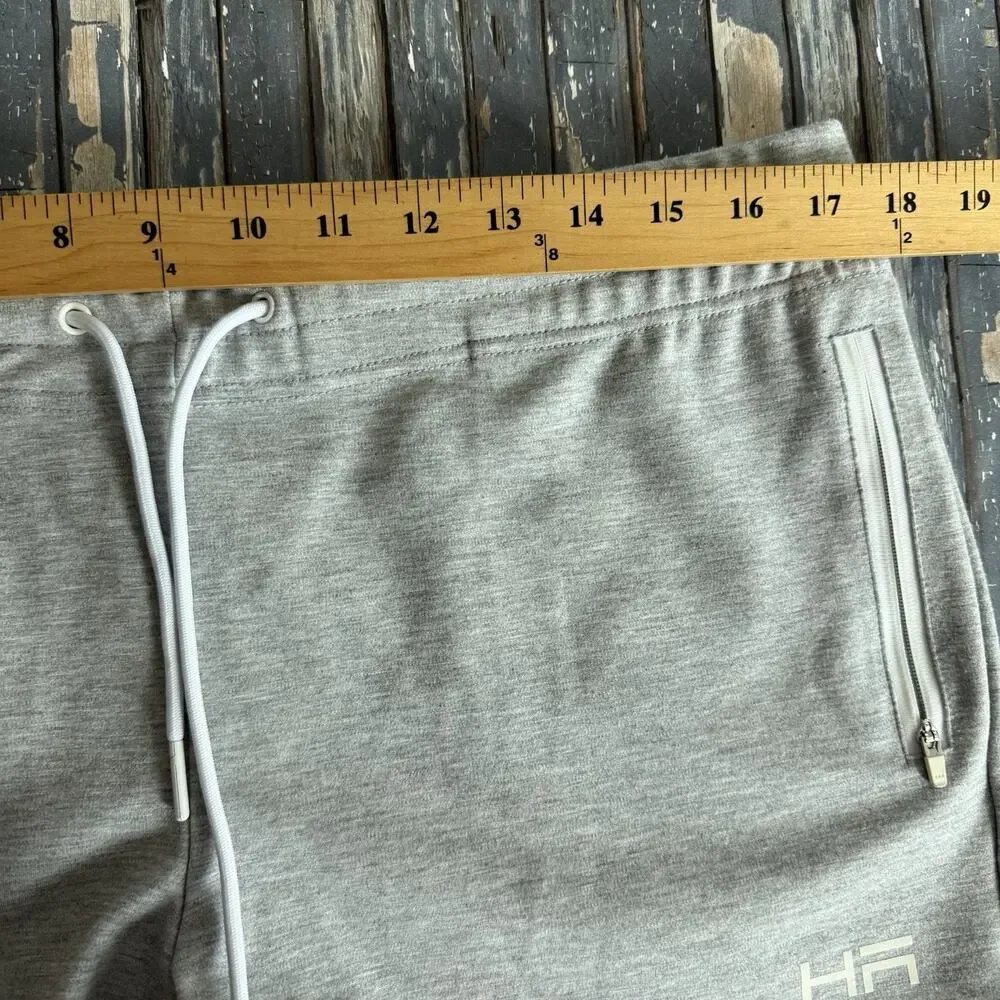 Helsinki Athletica Men XL Heather Gray Active Wear Shorts Zip Pocket